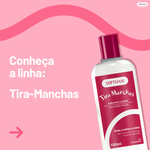 Kit Softhair Com 8 Tira Manchas Henna 100ml