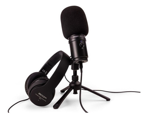 Zoom Zum-2pmp Pack De Podcast Con Audífonos Y Micrófono Usb