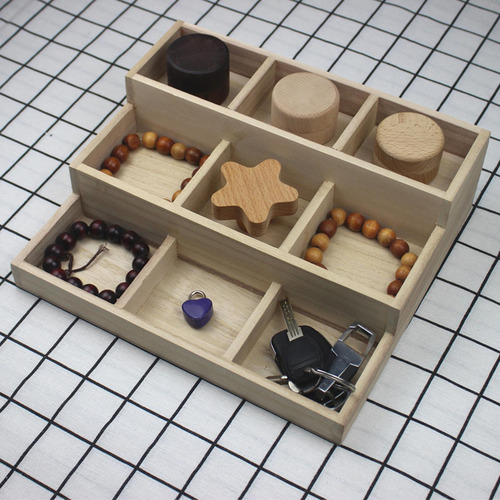 Organizador De Maquillaje De Madera Soporte De Maquillaje