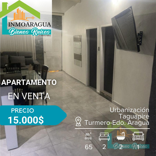 Apartamento En Venta/ Urbanización Taguapire El Macaro Turmero/ Pg1112