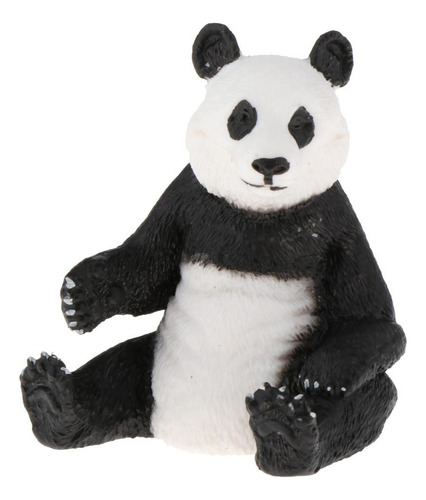 Novo Estatueta Pintada À Mão, Animais Panda Sentado
