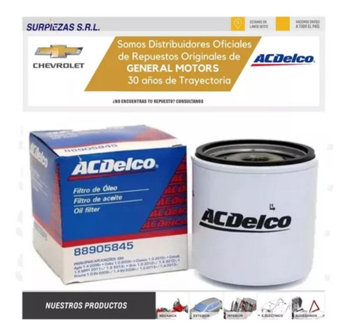 Kit Filtros + Aceite Acdelco Semisint 10w40 Chevrolet Celta