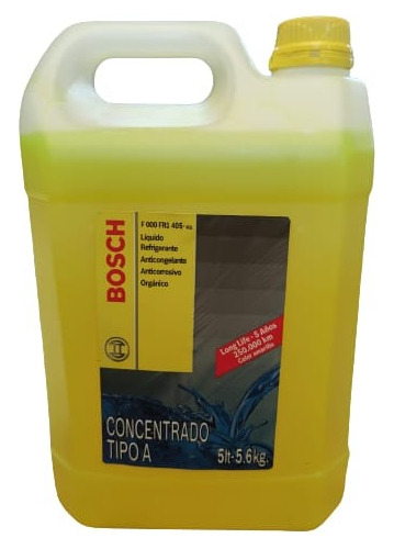 Refrigerante-anticongelante-anticorrosivo Org. Tipo A X 5lts