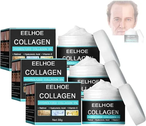 comprar 3x Crema Anti Arrugas Hidrolizado Colágeno Hombres Y Mujeres