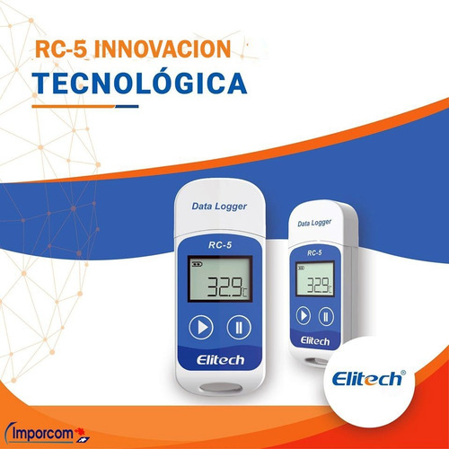 Imagen 4 de 6 de Data Logger .-registrador De Temperatura Elitech Rc-5 Usb