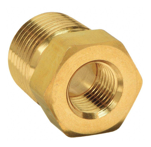 Imagen 2 de 3 de Buje De Reduccion Rosca Macho 3/8 Hembra 1/4 Bronce