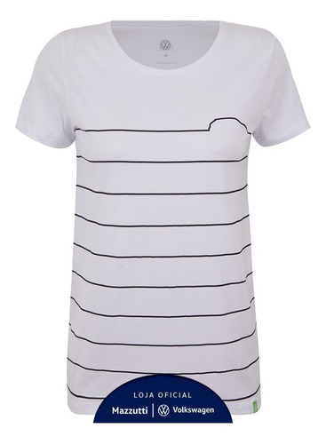 Blusa Design Volkswagen Gol Feminino Branca