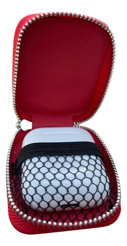 Funda + Kit 2 En 1 Airpods 1/2/3/4 Diseño Nikii Protectora Rojo Airpods Pro/pro 2