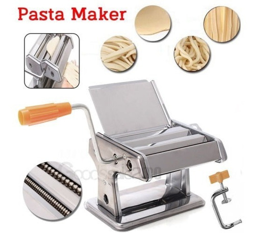 Máquina De Rodillos De Acero Inoxidable Pasta Fresca Maker