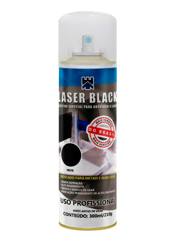 Laser Black - Aditivo Para Gravação A Laser 300ml/210g Me