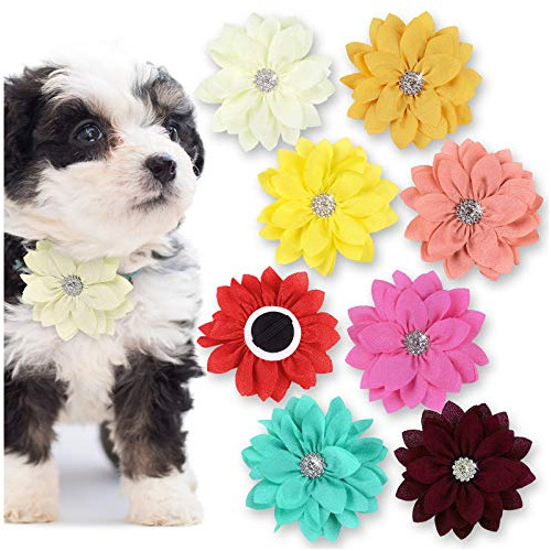 Adorno De Collar De Perro Con Flores Kalevel - Para Perros Y