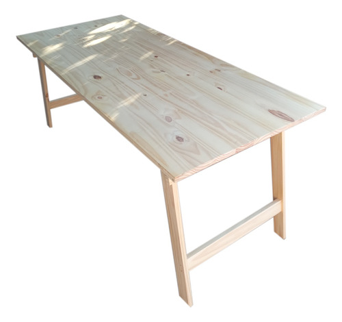  Mesa Plegable Tipo Quincho  1.50 M X 80 Madera Crudo 