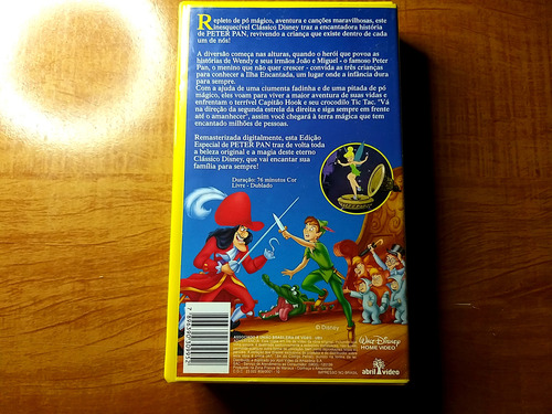 Fita Vhs Peter Pan ( Dublado - Edição 45° Aniversário) (Usado)