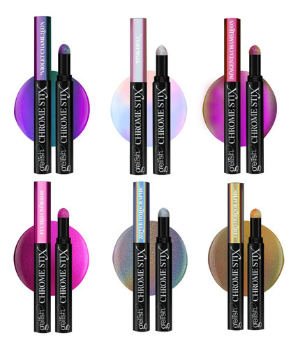 Aplicador Para Uñas Efecto Espejo Gelish Chrome Stix 0.5gr Color Fucsia Mirror