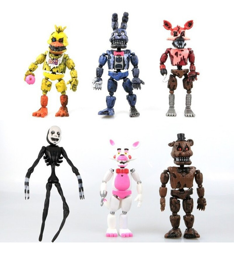 14-17 Cm Cinco Noches En Freddy's Fnaf 6 Muñecos Flexibles