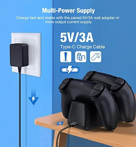 Rapid Charge Pack For Ps5 Controller - Dual Dock