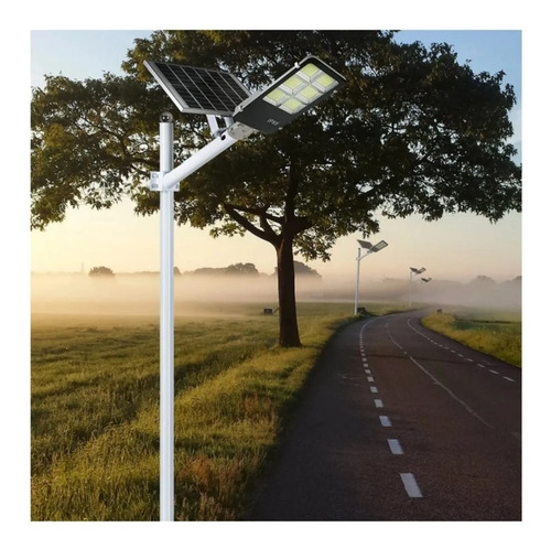 Imagen 3 de 4 de Lámpara Led Solar Exterior 800w Luminaria Suburbana