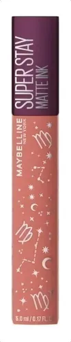 Labial Maybelline Larga Duración Super Stay Matte Ink Zodiac Acabado Mate Color Seductress 65