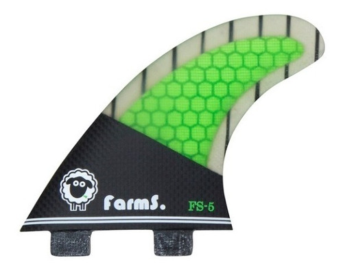 Quilha Farms Fcs Surf Fibra Honey Comb Tam Médio Fs-5fins