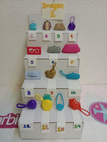 Barbie Muñeca Accesorios Bolsos Bolsas Maleta Mochila (Usado)
