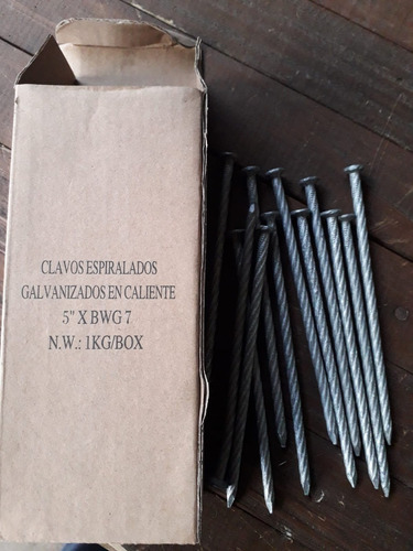 Clavo Galvanizado En Caliente Espiralado