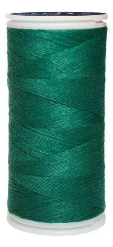 Caja 12 Pzas Hilo Coats Poliéster Liso 3 Cabos Fibra Corta Color T6980-0240 Verde Pino