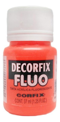 Tinta Decorfix Fluorescente 1013 Vermelho 37ml
