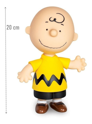 Boneco De Vinil Charlie Brown Do Clássico Snoop 20 Cm Lider
