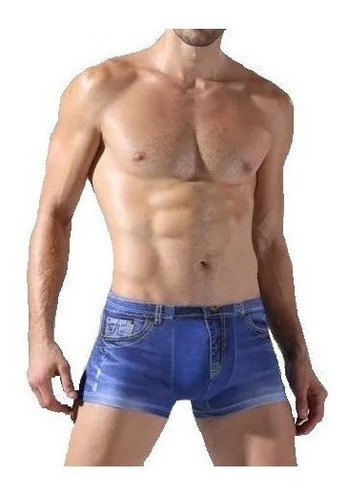 Boxer Calzoncillo Diseño Impreso De Jeans/ Sexyman
