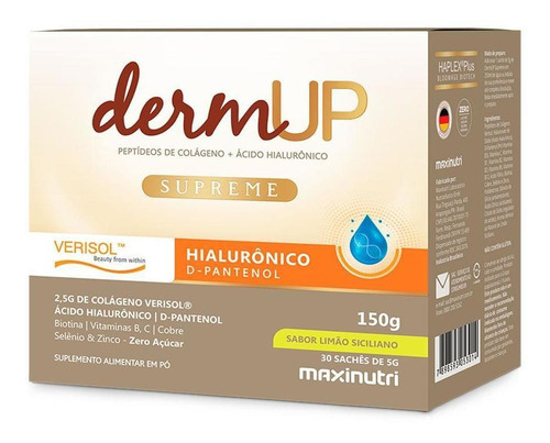 Dermup Supreme Verisol Sache Sabor Limão Siciliano Maxinutri