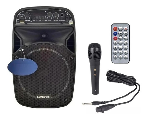 Parlante Portatil Bluetooth Karaoke Bafle Recargable Sonivox