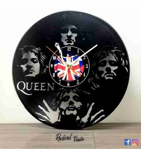 Reloj De Vinilo Queen Freddie Mercury 2 Regalo Y Decoracion 