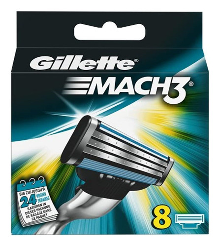 Cuchillas De Afeitar Gillette Mach 3 manual (8 unidad