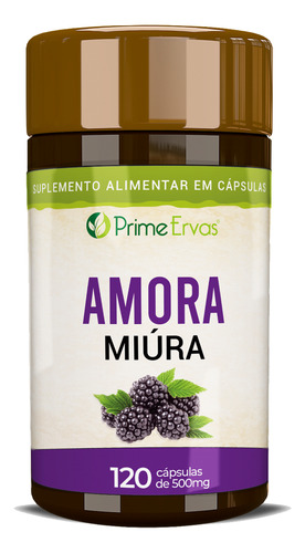 Amora Miura 120 Cápsulas De 500mg Prime Ervas