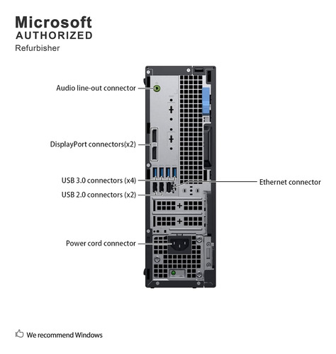 Dell Optiplex 5070 Sff Pc Core I5 9500 16gb Ram 512gb Ssd (Reacondicionado)
