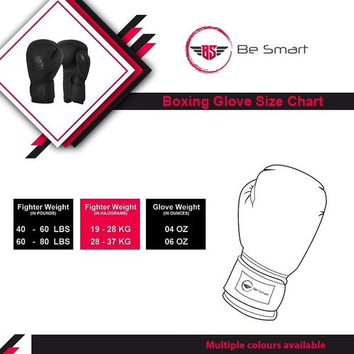 Be Smart - Guantes De Boxeo Para Niños De 4 A 12 Años, 4 Onz