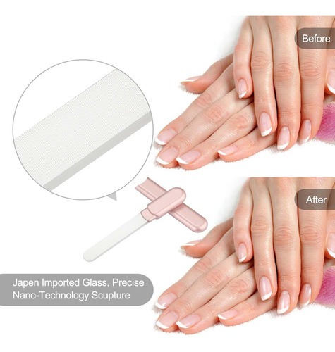 Lima De Uñas De Vidrio Sixvector Premium Crystal Diamond Con