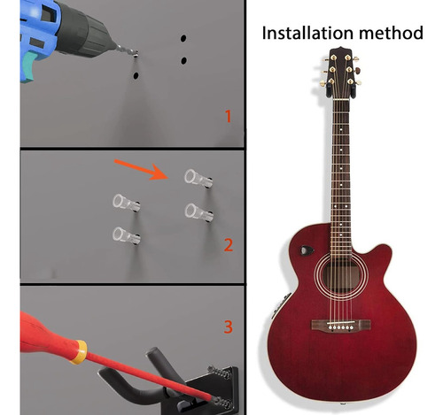 Gancho De Parede Para Guitarra, Suporte De Parede, Gancho De