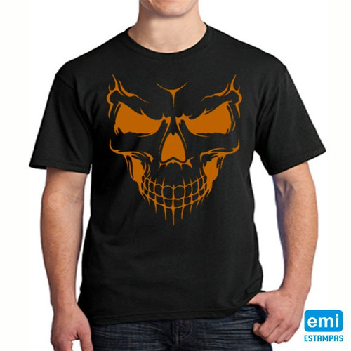 Imagem 1 de 1 de Camiseta Halloween Caveira