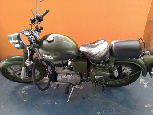 Royal Enfield Bullet 500 2020 Verde Com 35 Mil Km