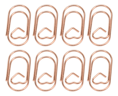 Lindos Clips De Papel, 100 Unidades, Portátiles, Con Forma D
