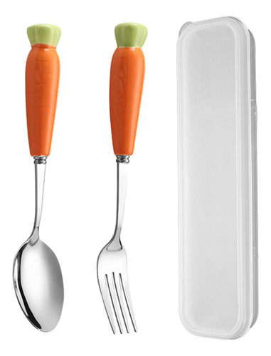 2 Kit De Cubiertos Portátiles Con Estuche De 2 Piezas