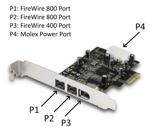 Host Combinado Pcie Firewire 2+1 De Vantec (ugt-fw210)