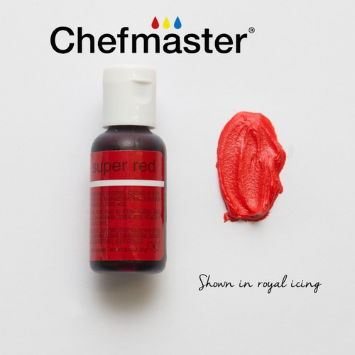Colorante Comestible Rojo En Gel Chefmaster 0.75 Oz 21g