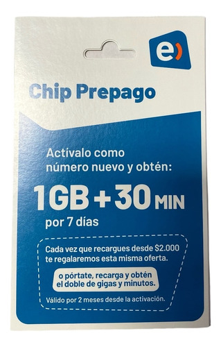 Chip Entel Pack 500 Und Super Oferta! Envio Gratuito