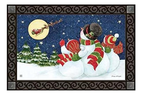 Studio M Santa Trackers - Felpudo Decorativo Para Inter