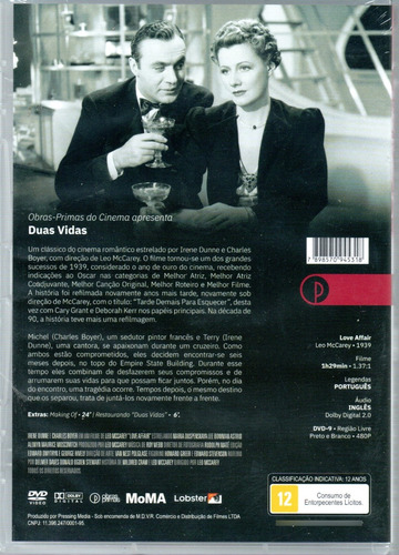 Dvd Duas Vidas - Obras Primas Do Cinema - Bonellihq