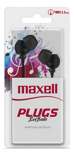 Auricular Maxell In-225 In-ear Plugs Earbuds - Sin Microfono