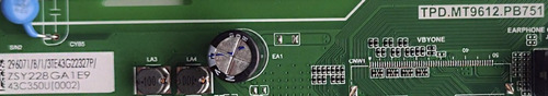 Main Toshiba 296071 / Tpd.mt9612.pb751 / 43c350ku 43c350u (Usado)