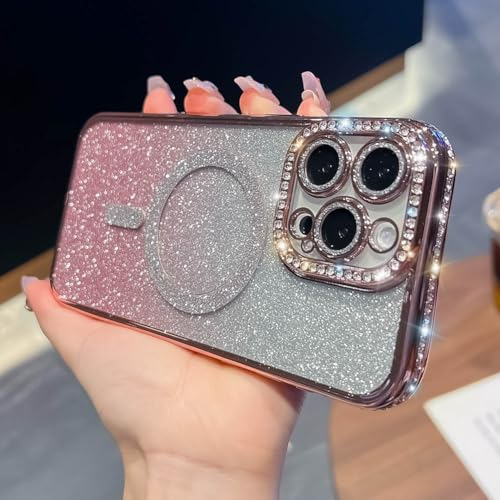 Funda Para iPhone 13 Pro Max Rosa Dorado